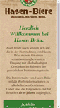 Mobile Screenshot of hasen-braeu.de